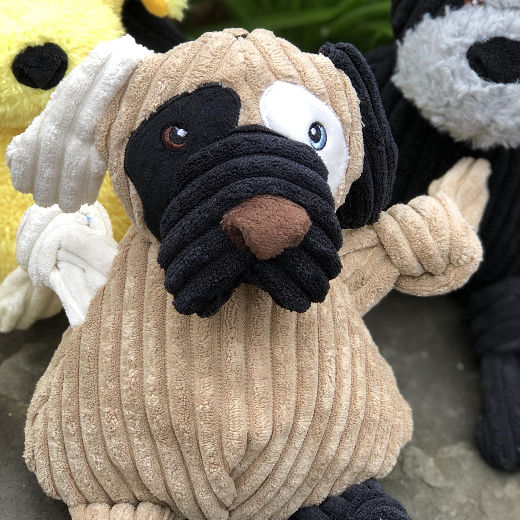 Patches HuggleMutt™ Knottie® Plush Dog Toy, Large by HuggleHounds