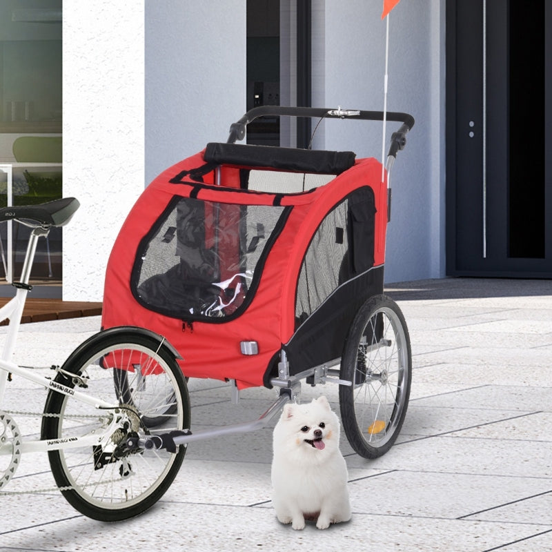 Pet Dog Bicycle Trailer Jogger with Suspension by Furr Baby Gifts