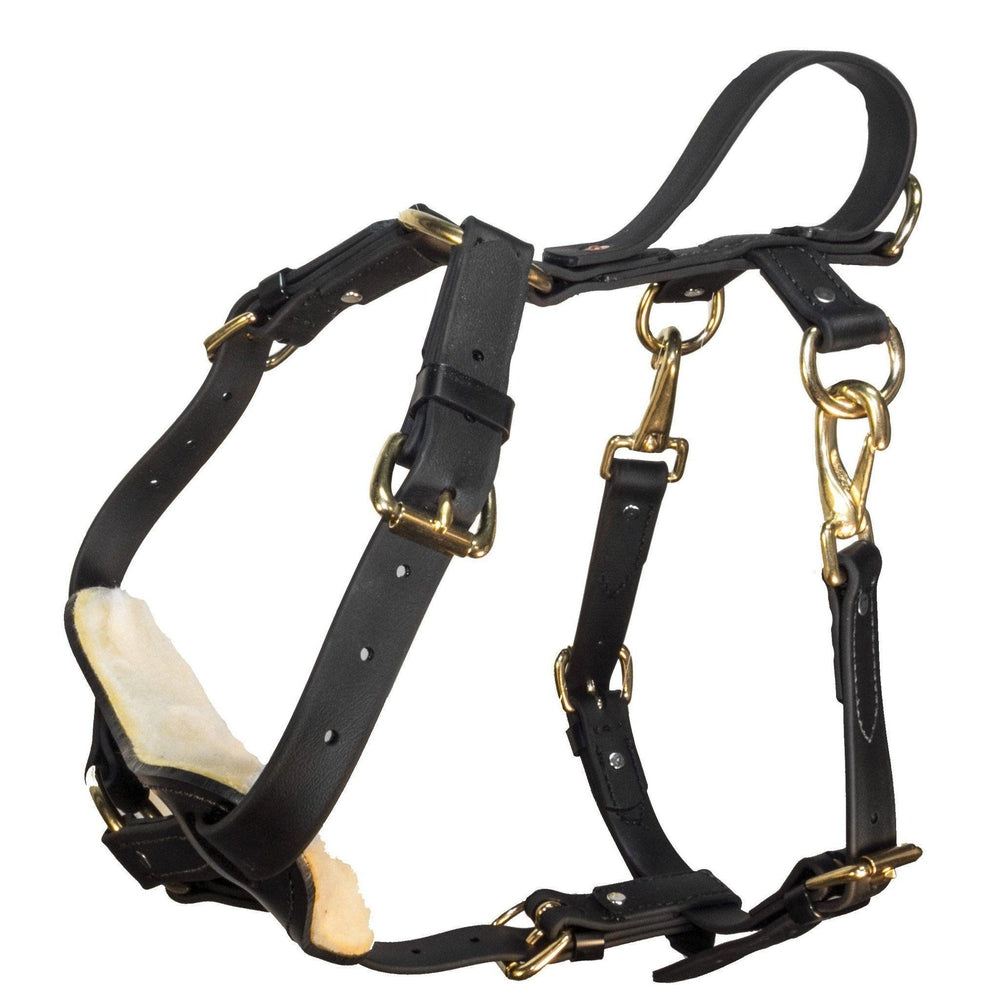 Viper Surge Biothane Working Dog Harness - Brass Hardware by Dogline