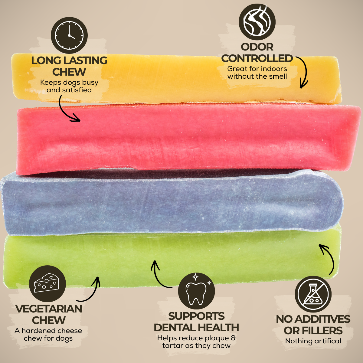 Himalayan Yak Chew Flavor Pack by Bully Bunches