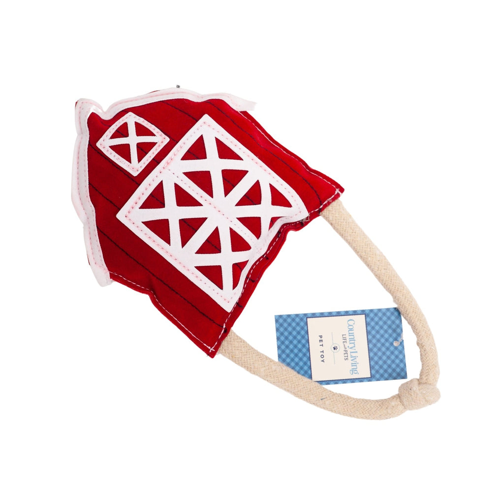 Country Living Faux Leather Red Barn Dog Chew Toy – Safe, Long-Lasting, and Non-Toxic by American Pet Supplies