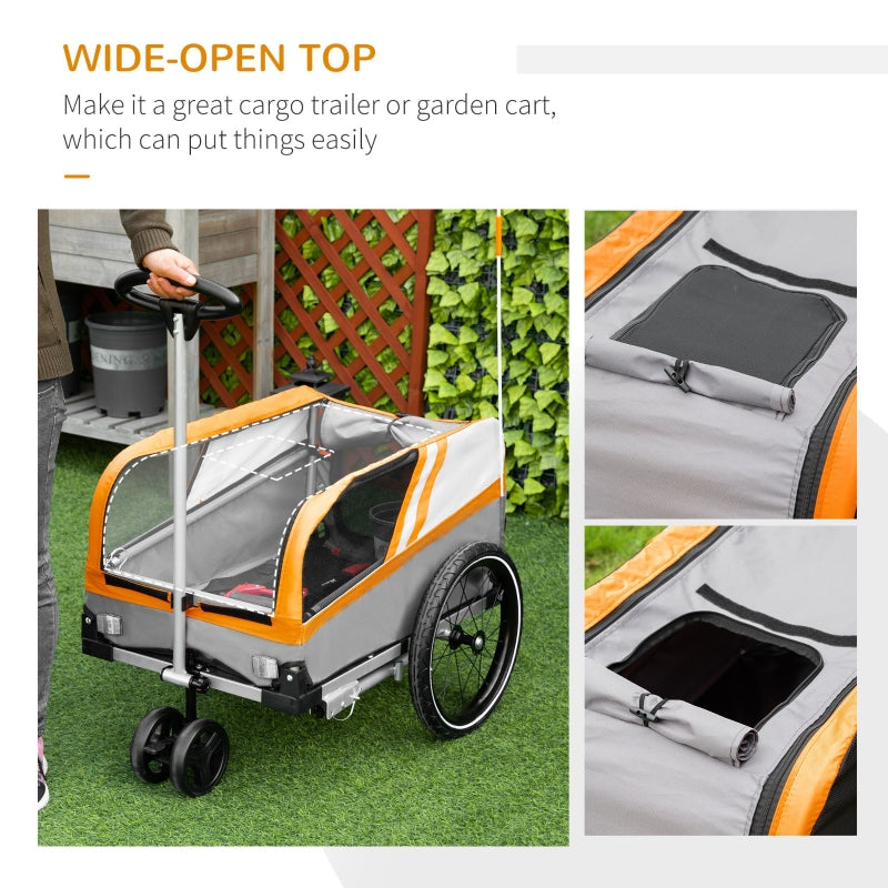 Pet Bike Trailer 2-in-1 Travel Stroller by Furr Baby Gifts