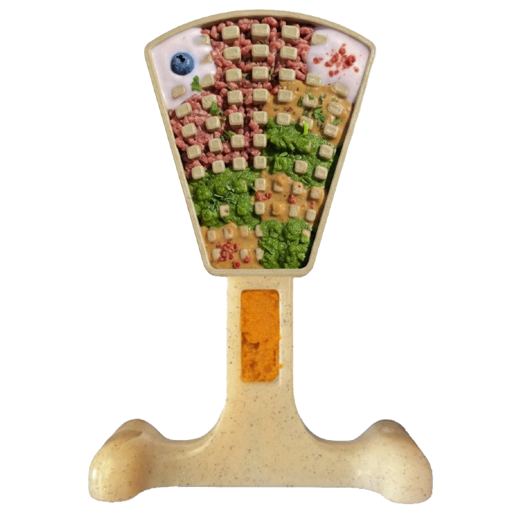 Waffle Tower Nylon Chew & Enrichment Toy | 2-in-1 for Aggressive Chewers | SodaPup by SodaPup/True Dogs, LLC