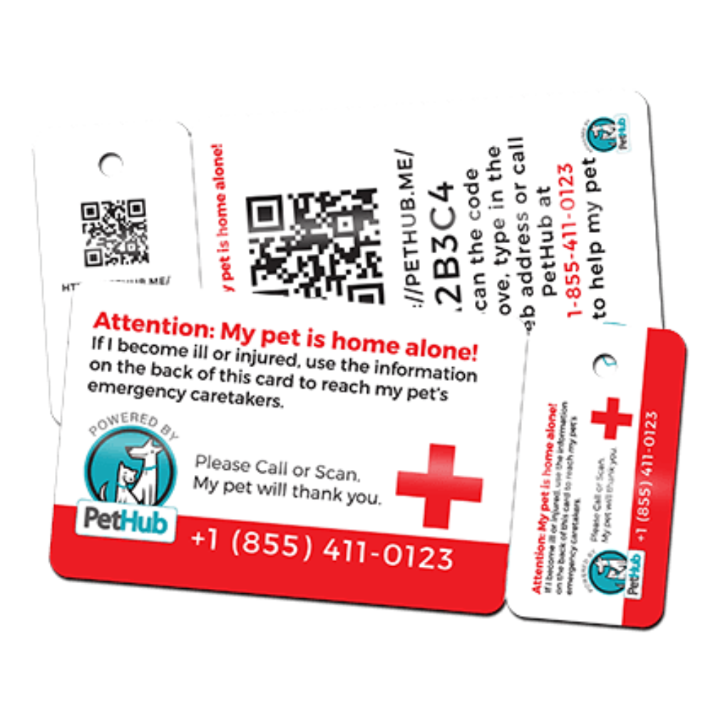 PetHub QR Pet ID Wallet & Keychain Card – Emergency Backup for Your Pet by PetHub