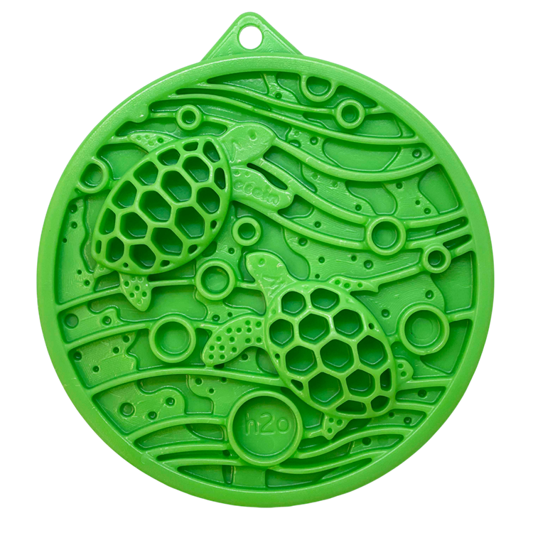Water Nylon eCoin Durable Enrichment Snacking Coin for Dogs | USA-Made Lick Mat Alternative by SodaPup/True Dogs, LLC