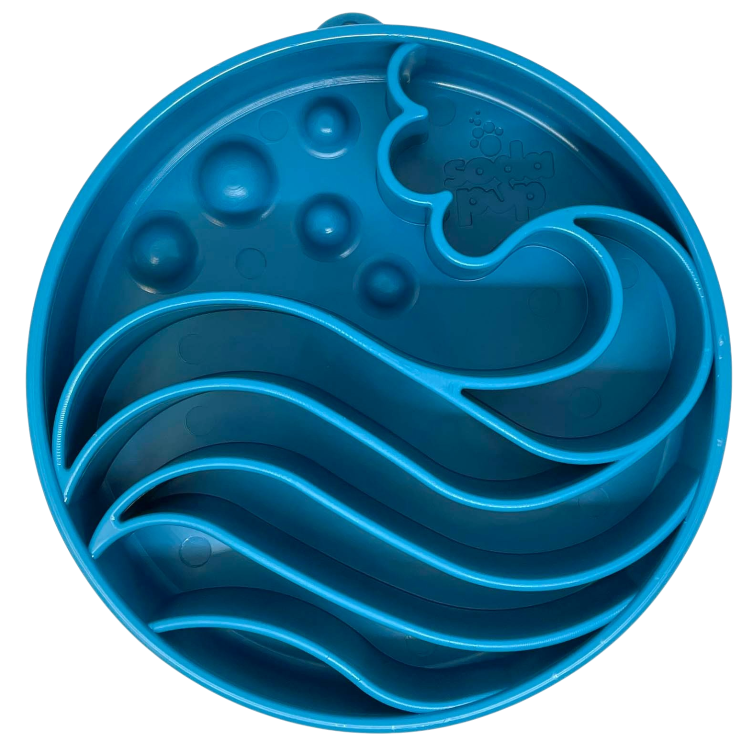 Wave eBowl Deep Slow Feeder Dog Bowl for Enrichment | Made in USA by SodaPup/True Dogs, LLC