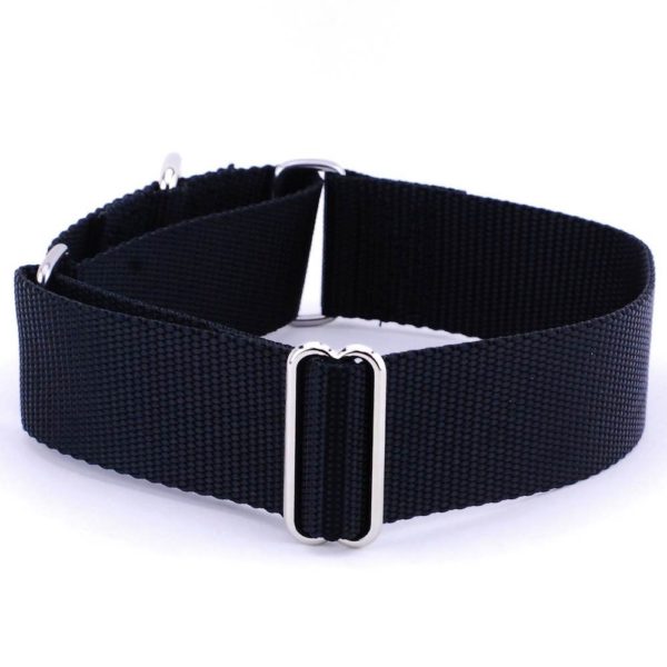 1.5″ Nylon Martingale Dog Collars (Multiple Color Options) by 2 Hounds Design