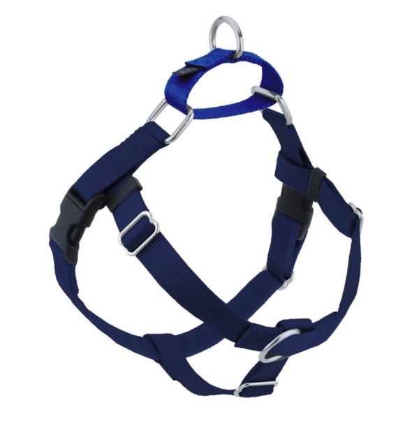 Navy Blue Freedom No-Pull Dog Harness by 2 Hounds Design