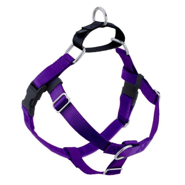 Purple Freedom No-Pull Dog Harness by 2 Hounds Design