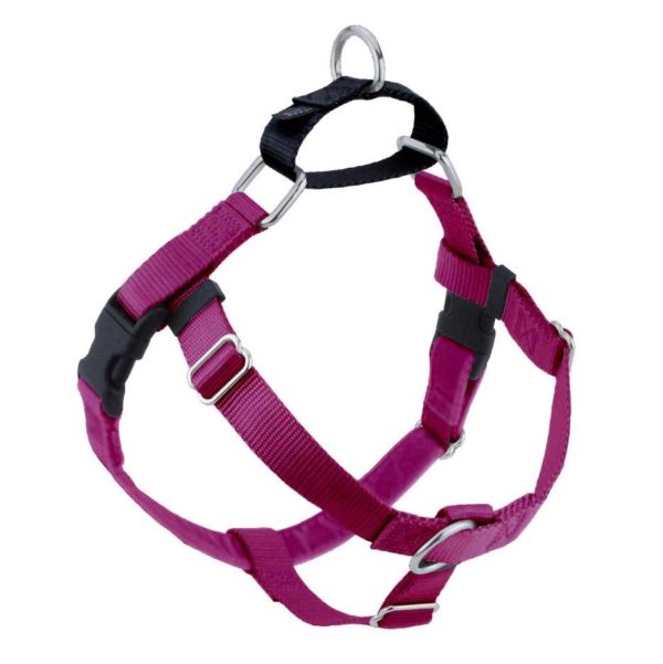 Raspberry Freedom No-Pull Dog Harness by 2 Hounds Design