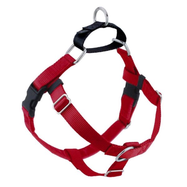 Red Freedom No-Pull Dog Harness by 2 Hounds Design