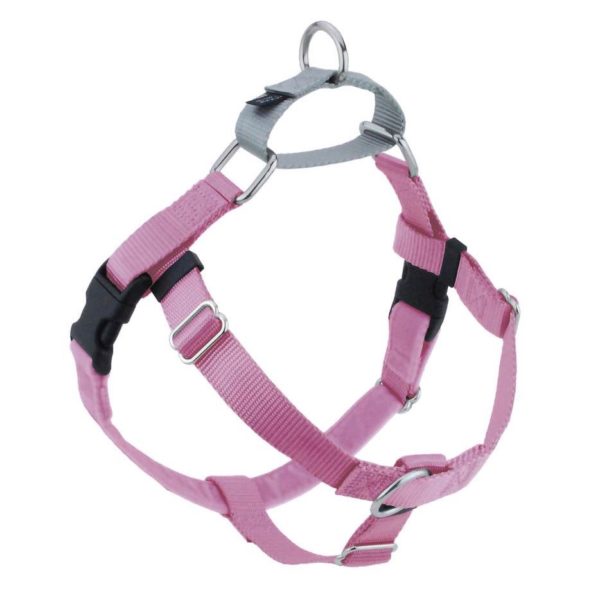 Rose Pink Freedom No-Pull Dog Harness by 2 Hounds Design
