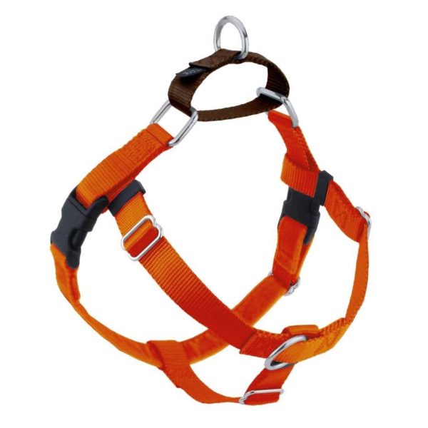 Rust 1″ Only Freedom No-Pull Dog Harness by 2 Hounds Design