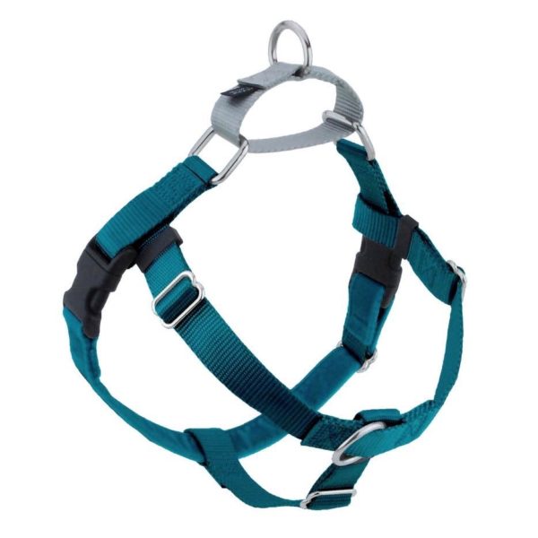 Teal Freedom No-Pull Dog Harness by 2 Hounds Design