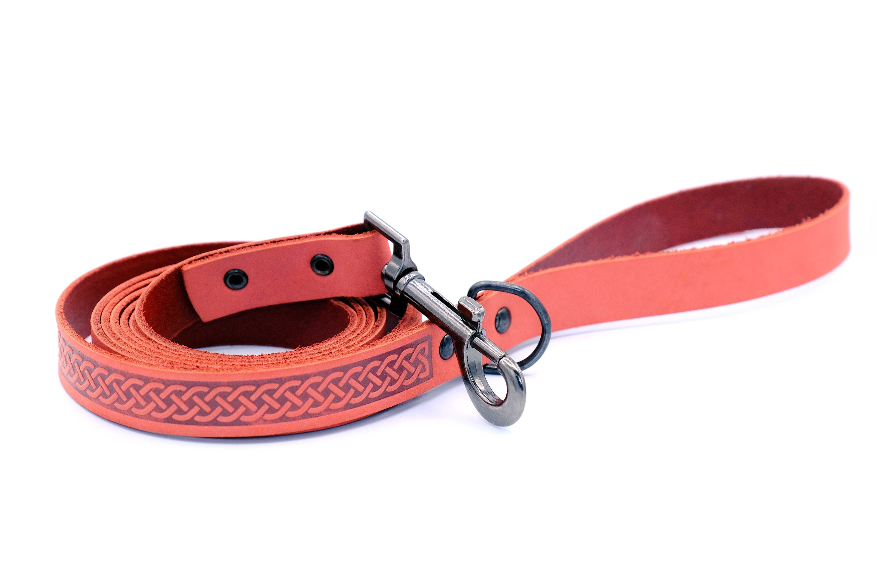 Celtic Sport Coral Reef Leather Dog Leash by Euro-Dog Collars and Leads