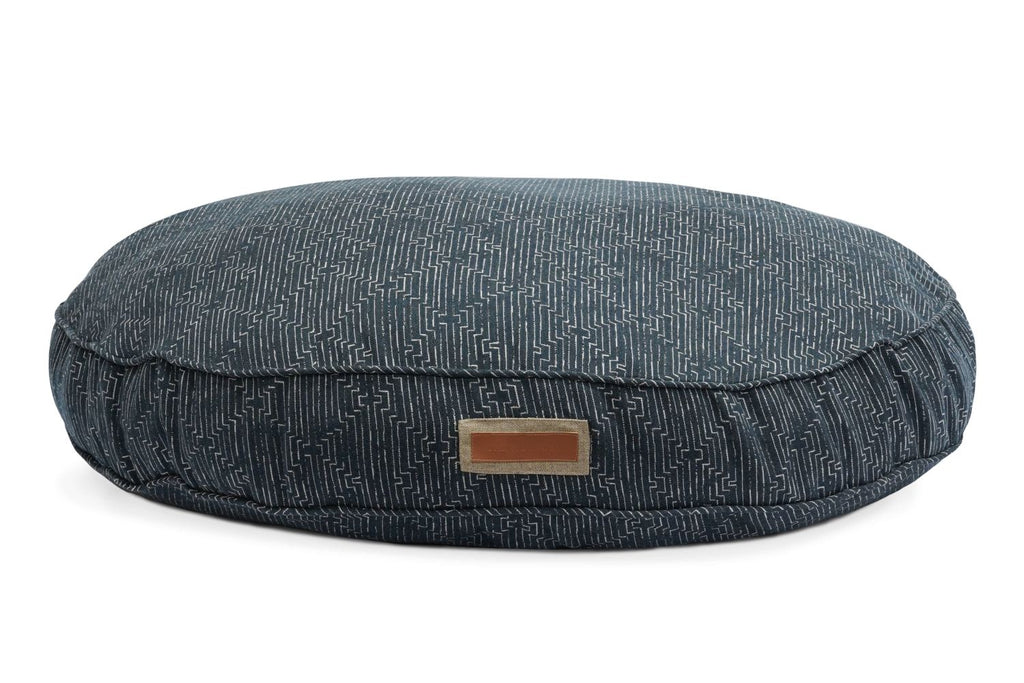 Round Pet Bed in Midnight Malamute by Furr Baby Gifts