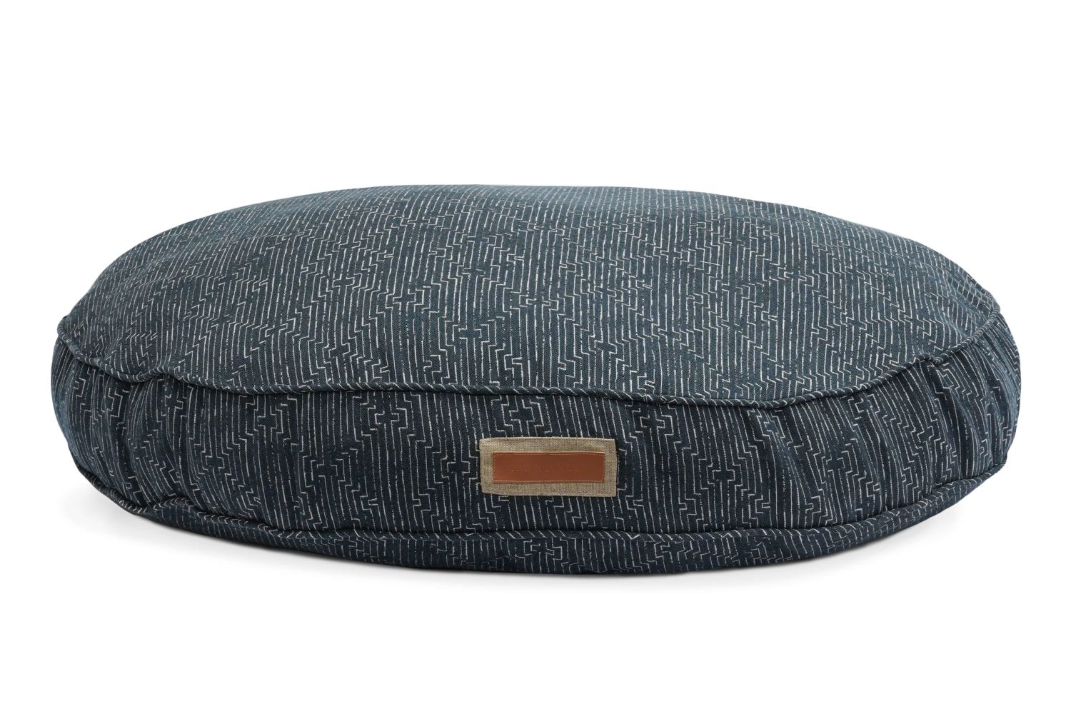 Round Pet Bed in Midnight Malamute by Furr Baby Gifts