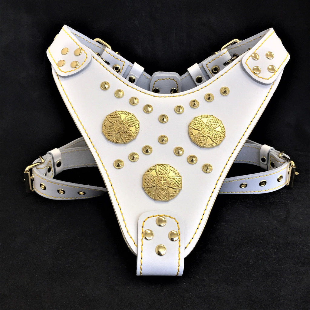 The "Maximus" harness White by Bestia Dog Gear