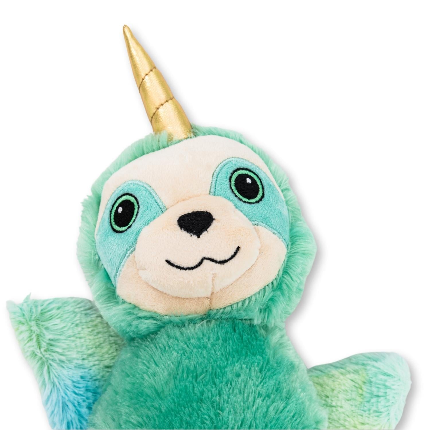 Mystical Mint Winged Sloth Plush Dog Toy – with Squeaker & Crinkle Paper for Fun Play by American Pet Supplies