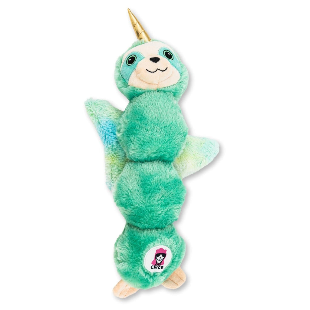 Mystical Mint Winged Sloth Plush Dog Toy – with Squeaker & Crinkle Paper for Fun Play by American Pet Supplies