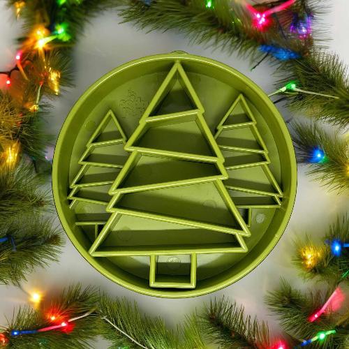 Pine Tree Christmas eBowl Deep Slow Feeder Dog Bowl for Enrichment | USA Made by SodaPup/True Dogs, LLC